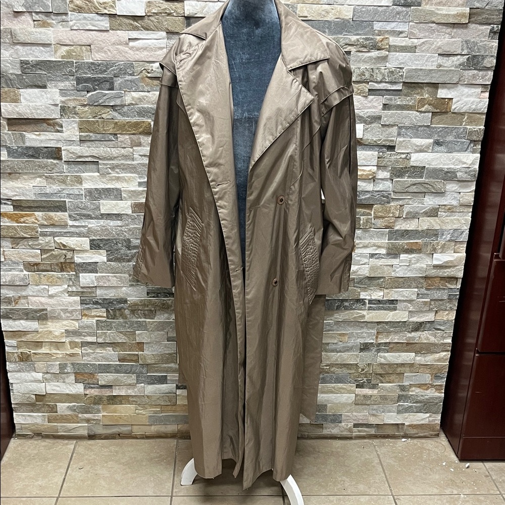 BRITISH MIST UNISEX Classic Brown Trench Coat